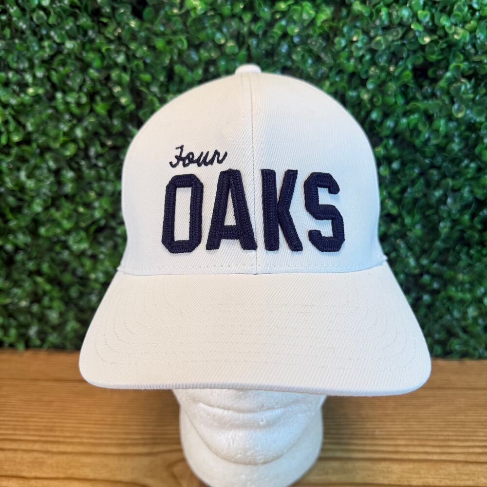 NWT Four Oaks G/Fore White Snapback Hat Cap One Size OSFA